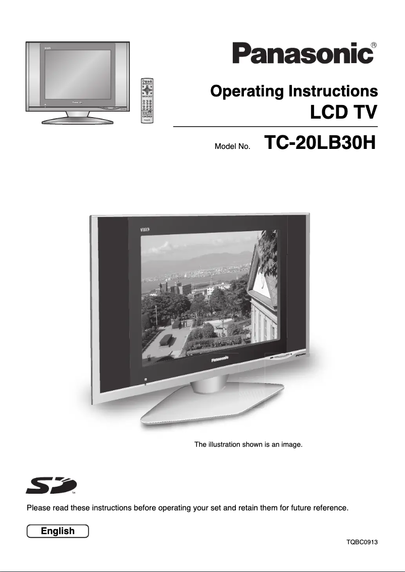 Page 1 of the manual User Manual Panasonic TC-20LB30H