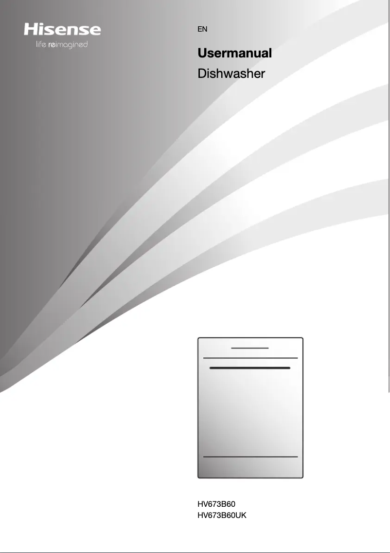 First page image of the manual for HV673B60