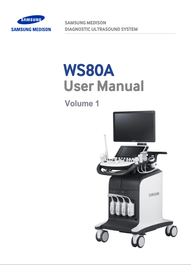 Page 1 of the manual User Manual Samsung WS80A