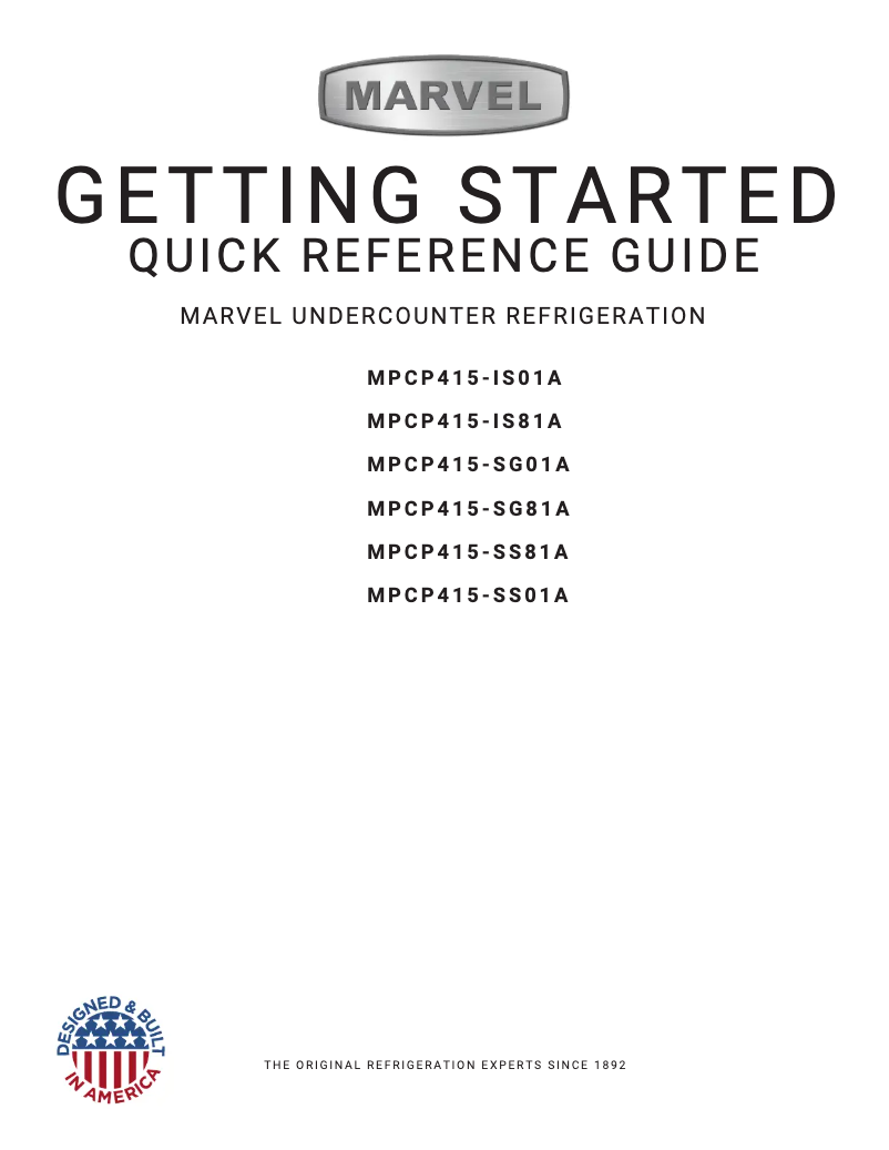 Page 1 of the manual User Manual Marvel MPCP415-IS01A