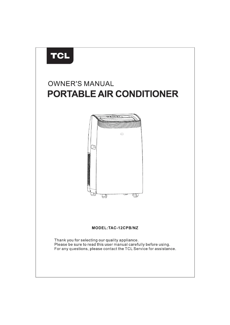 Page 1 of the manual User Manual TCL TAC-12CPB/NZ