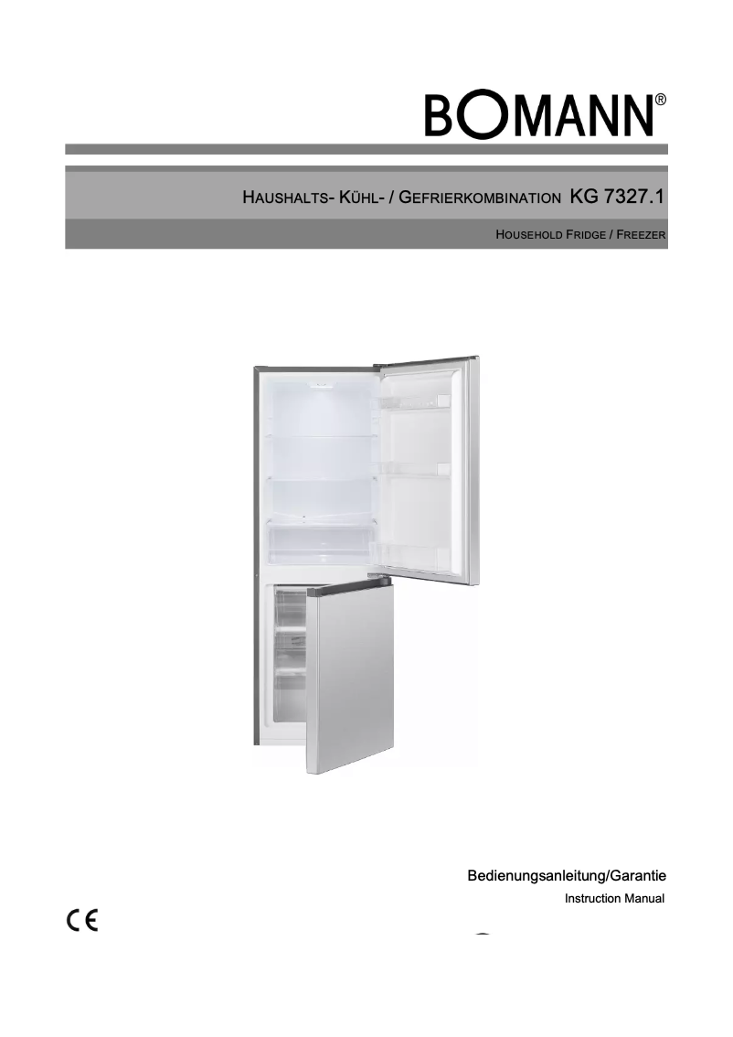 First page image of the manual for KG 7327.1