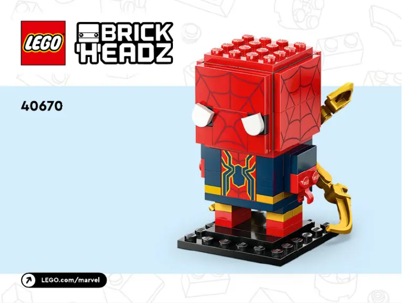First page image of the manual for Brickheadz 40670