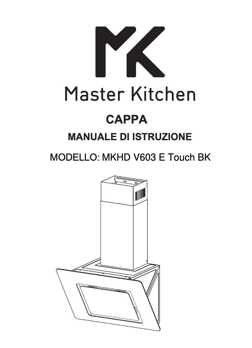 Page 1 of the manual User Manual Master Kitchen MKHD V603 E TOUCH BK