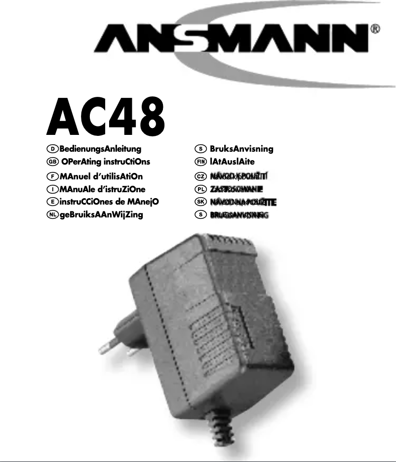 First page image of the manual for AC 48