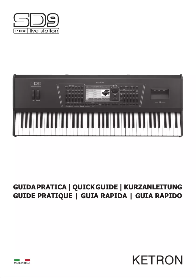 First page image of the manual for SD9