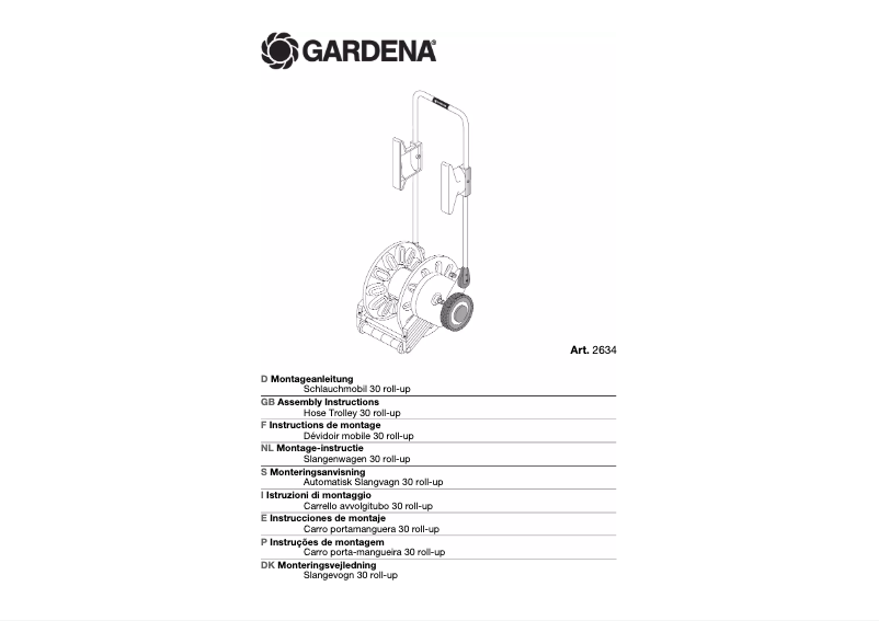 First page image of the manual for 2634