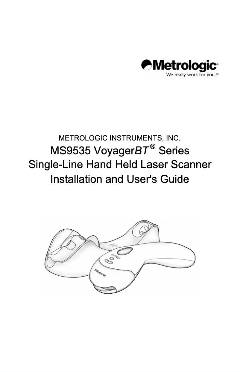 First page image of the manual for VoyagerBT 9535