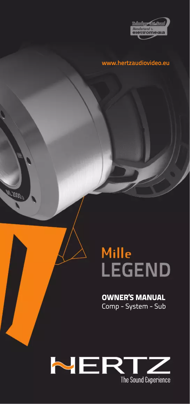 Image de la première page du manuel de l'appareil Mille Legend ML 2000.3