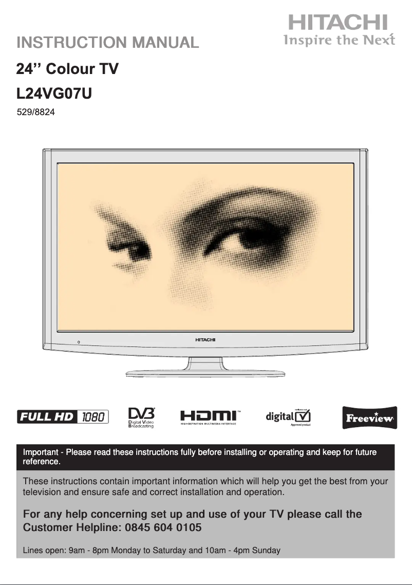 First page image of the manual for L24VG07U