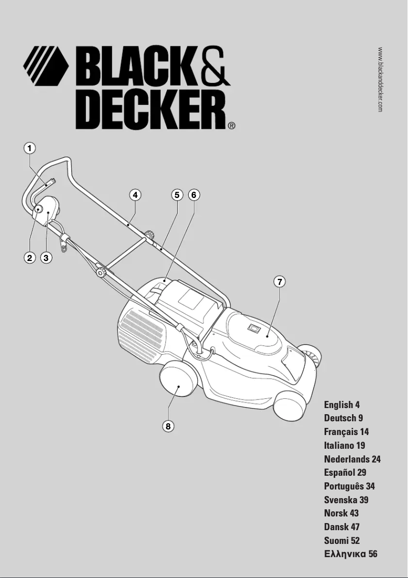 Page 1 of the manual User Manual Black & Decker GR388 Type 1