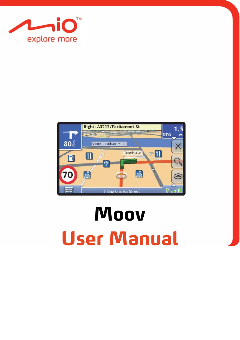 Page 1 of the manual User Manual Mio Moov 310