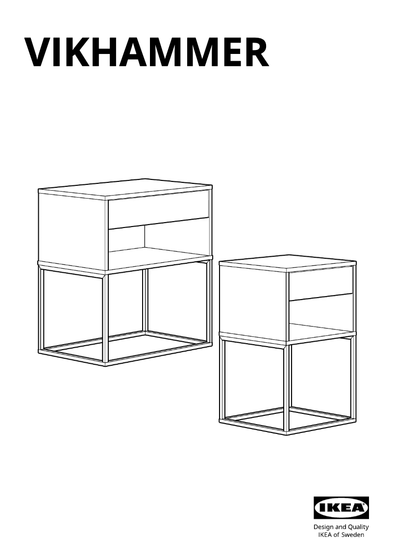 Page 1 of the manual User Manual Ikea VIKHAMMER 203.889.72