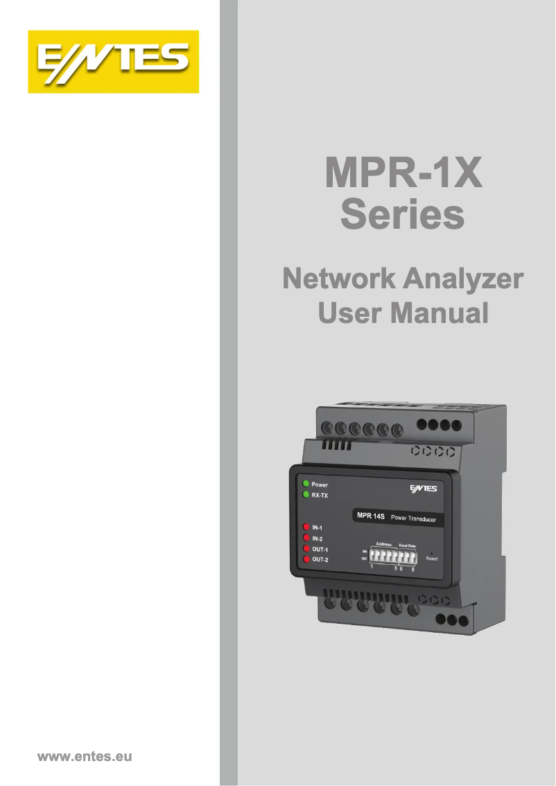 First page image of the manual for MPR-14S-D