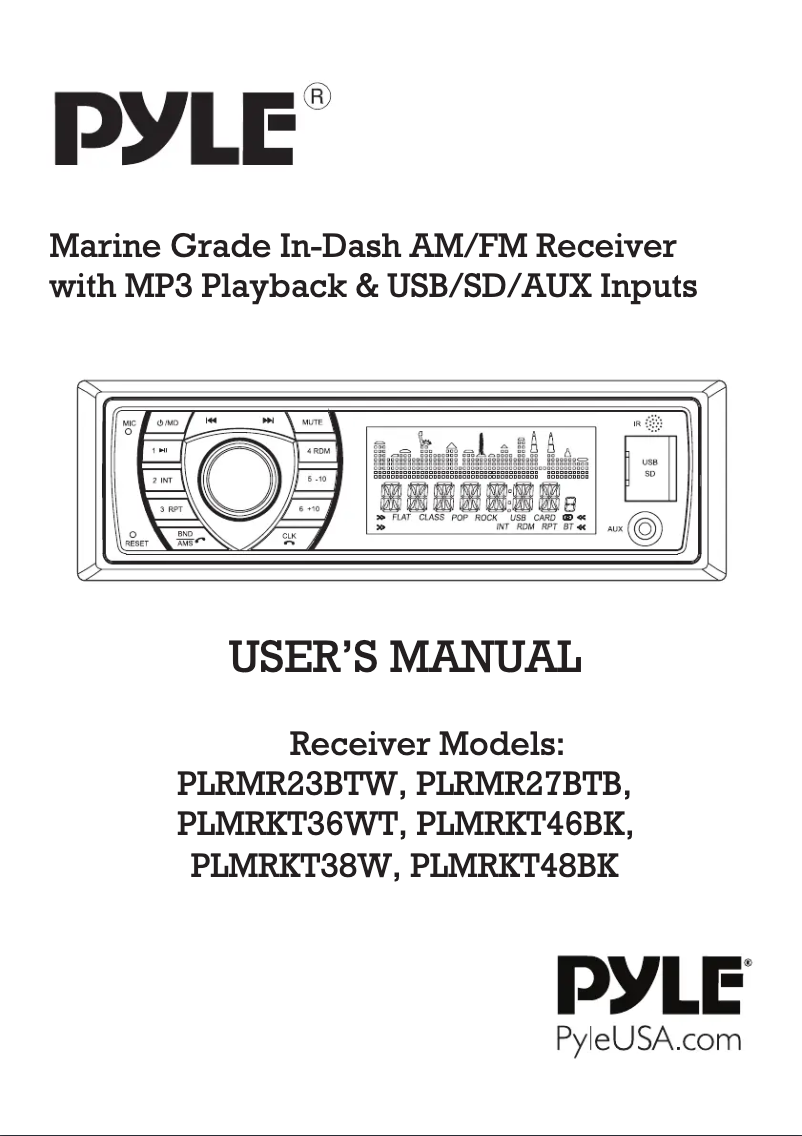 Page 1 of the manual User Manual Pyle PLMRKT48BK