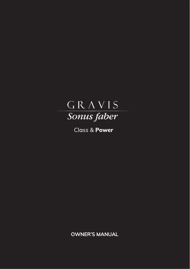 First page image of the manual for Gravis I