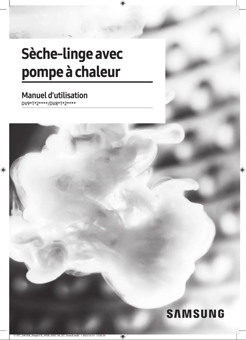 First page image of the manual for DV91T7240WH