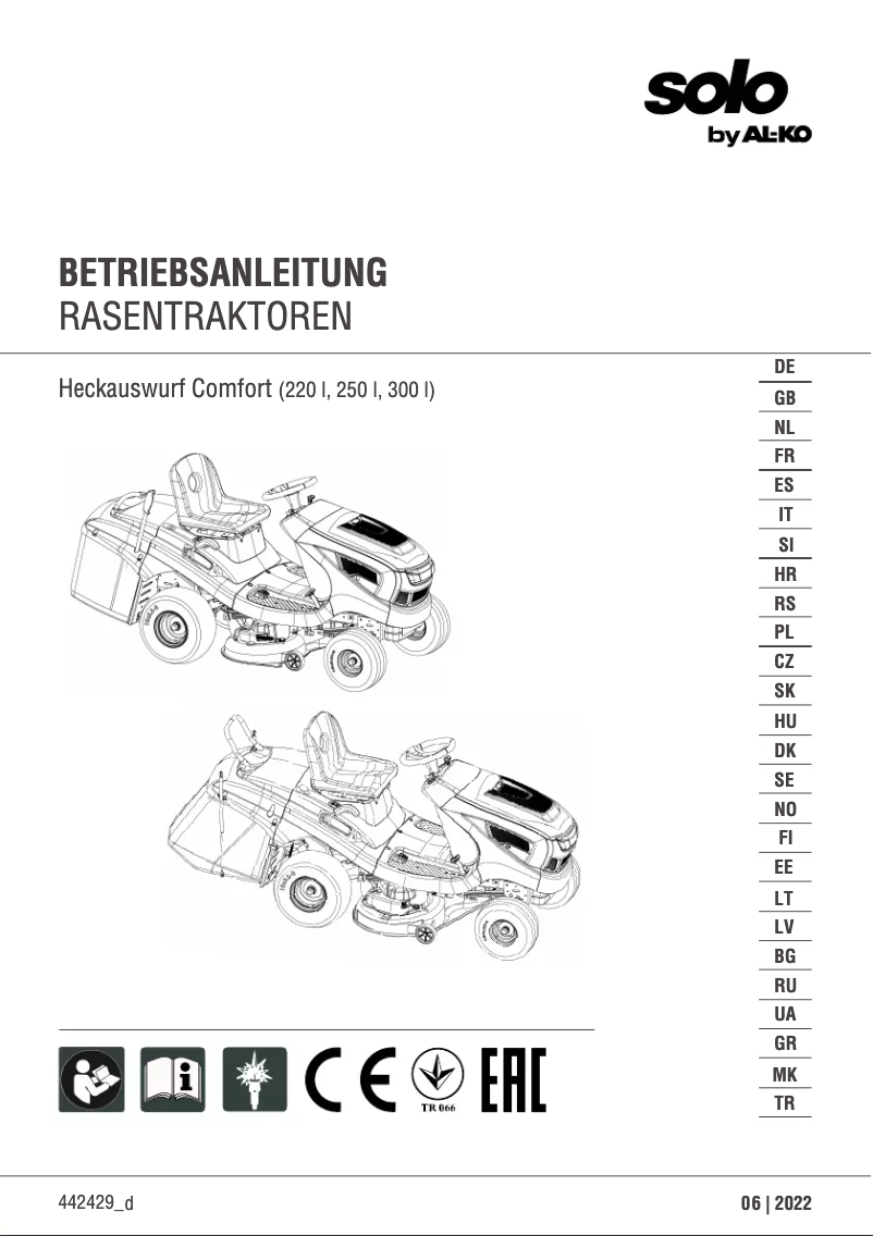 Image de la première page du manuel de l'appareil T13-93.3 Hd Comfort