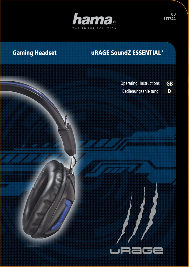Page 1 de la notice Manuel utilisateur Hama uRage SoundZ
