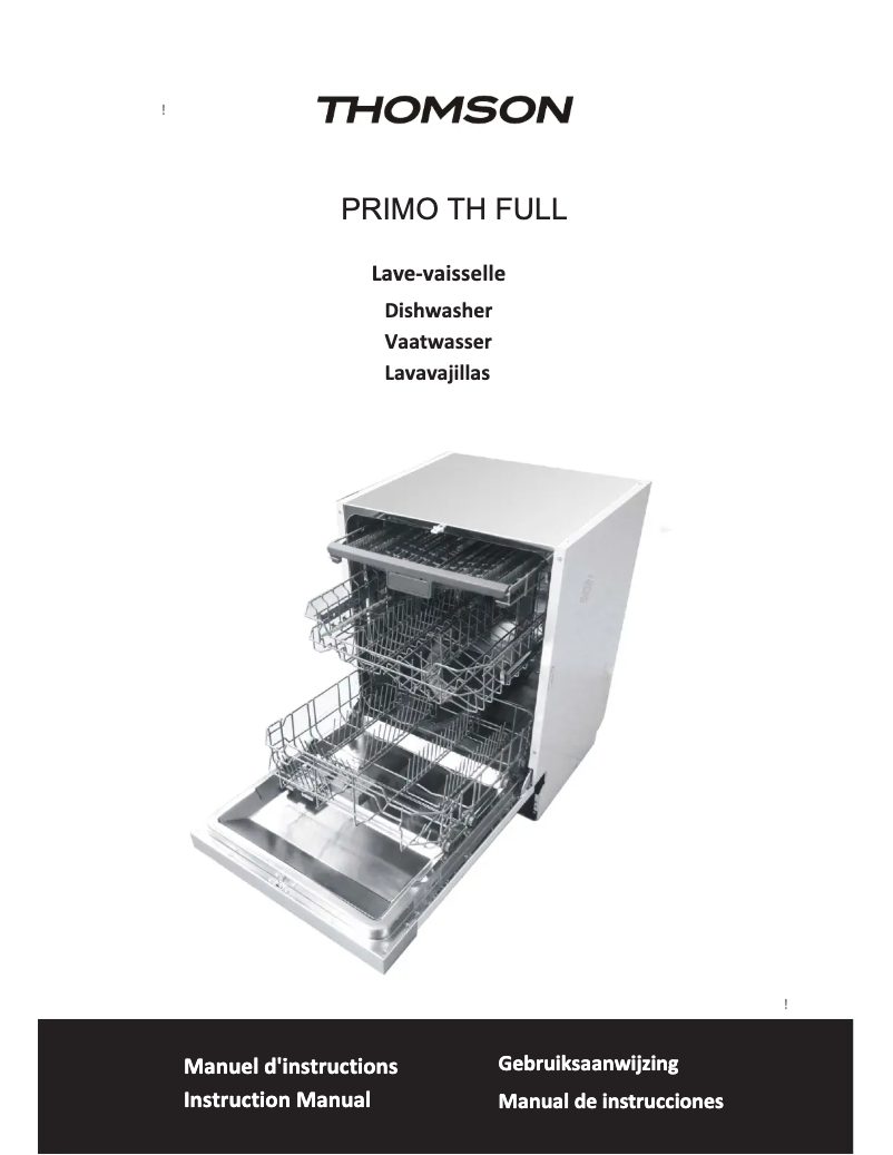 First page image of the manual for Primo TH Full