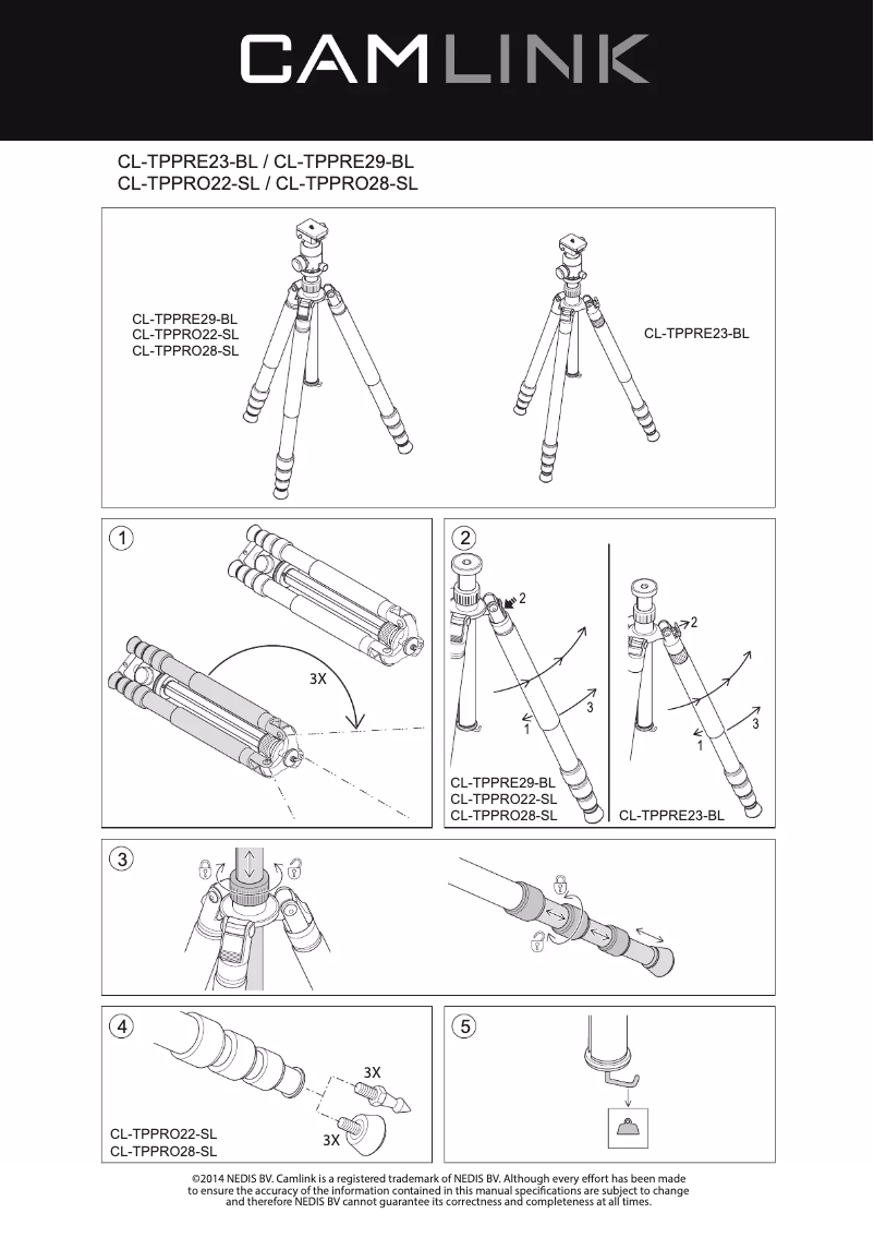 Page 1 of the manual User Manual CamLink CL-TPPRO22-SL