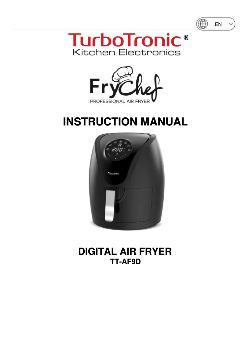 Page 1 of the manual User Manual TurboTronic FryChef TT-AF9D