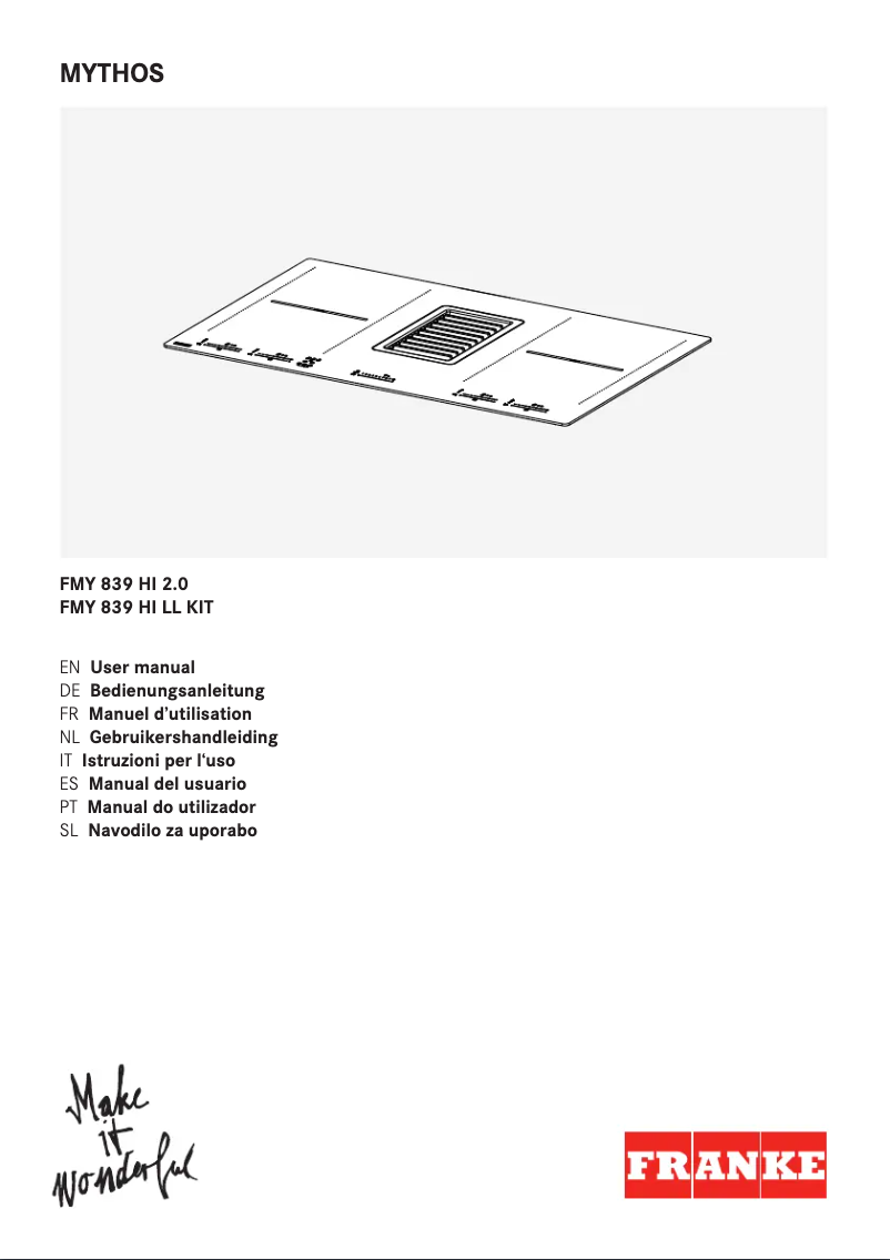 Image de la première page du manuel de l'appareil Mythos 2gether FMY 839 HI