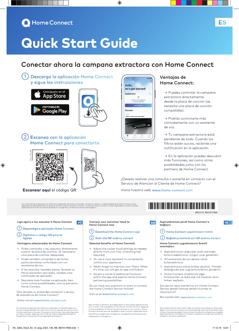 First page image of the manual for 3BC998AXD