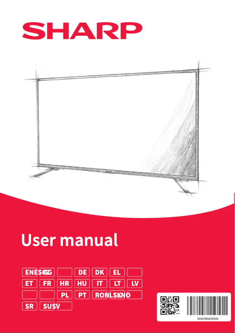 Page 1 of the manual User Manual Sharp 32FA4E