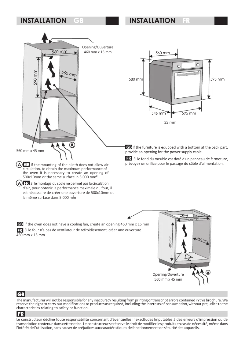 First page image of the manual for RFC3O3351PN