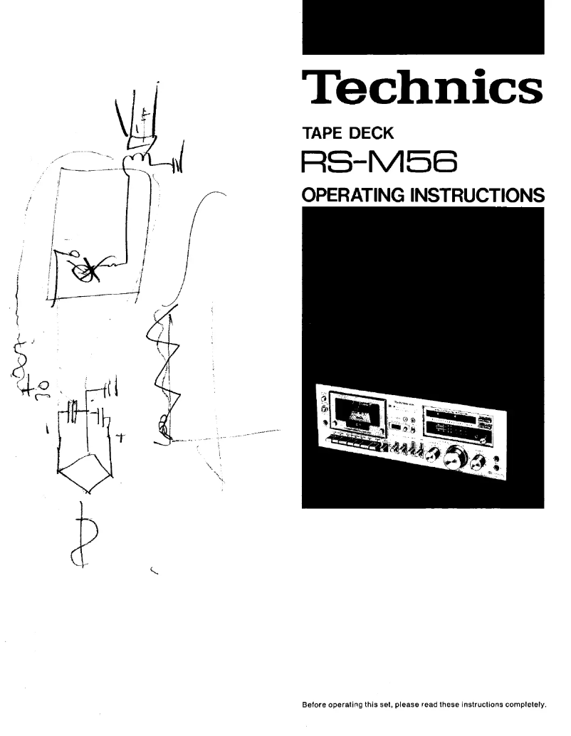 First page image of the manual for RS-M56