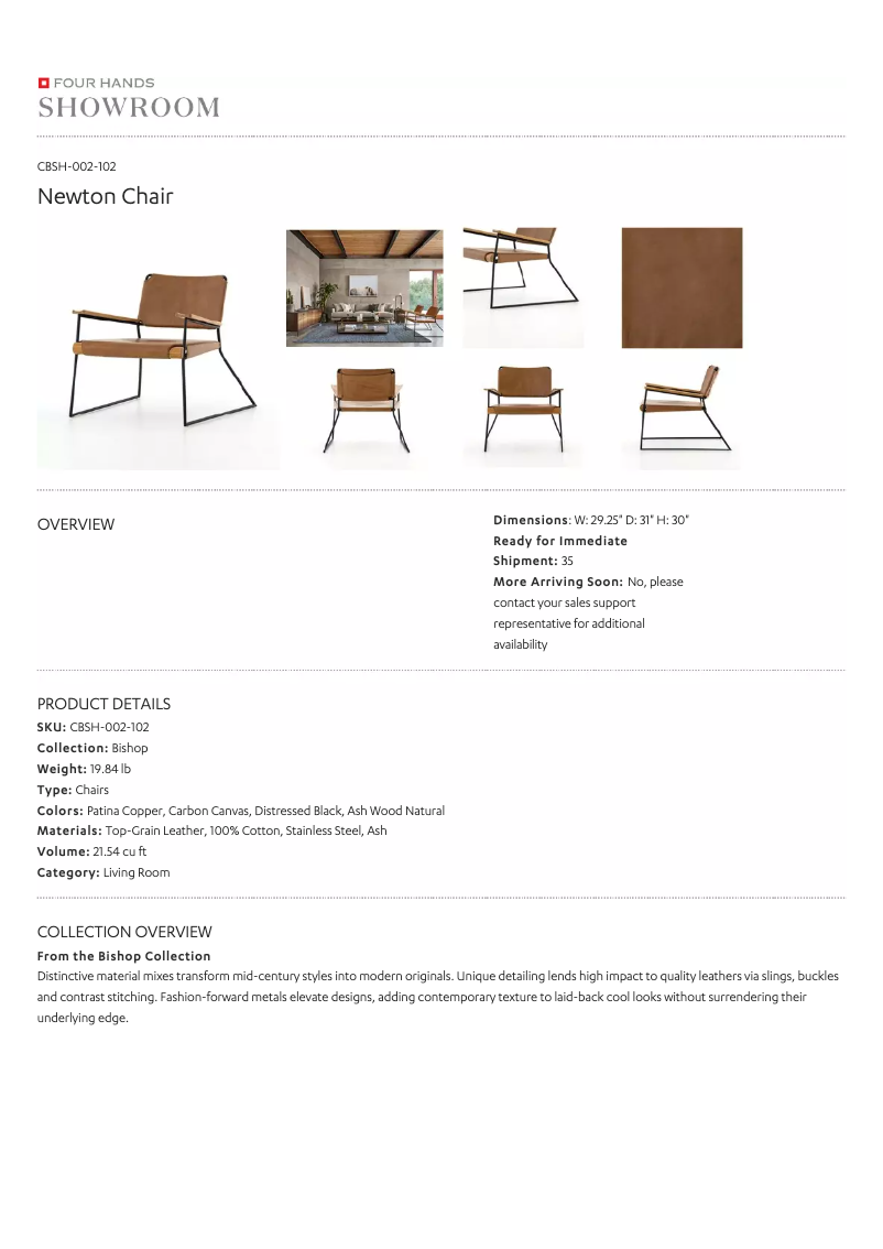Page 1 of the manual User Manual Four Hands CBSH-002-102