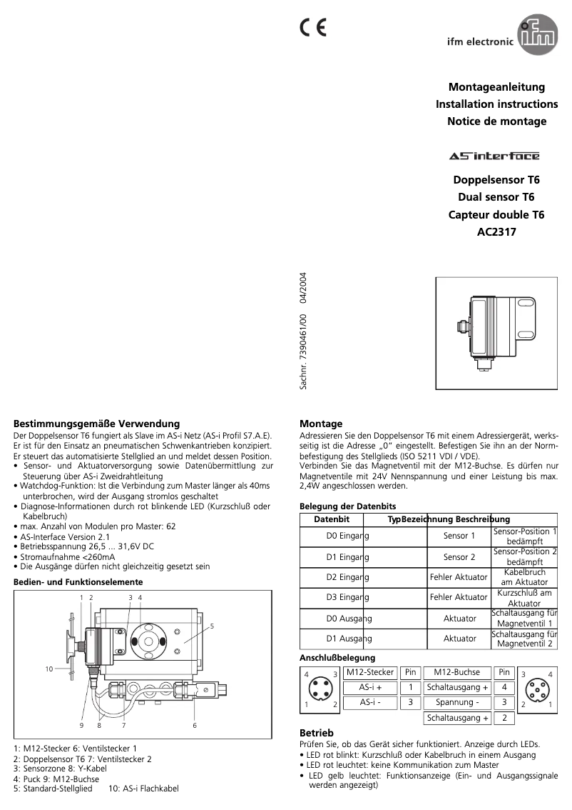 Page 1 of the manual User Manual IFM AC2317