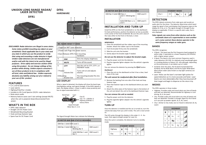 First page image of the manual for DFR1