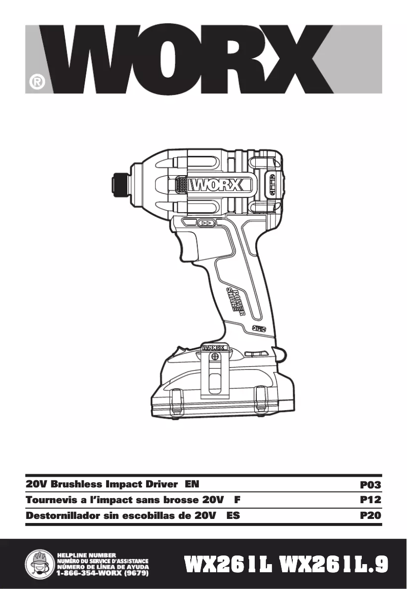 First page image of the manual for WX971L