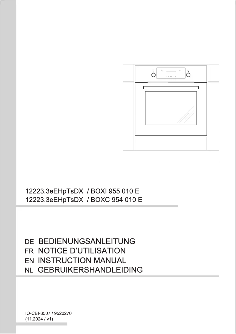 Page 1 of the manual User Manual Amica BOXI 955 010 E