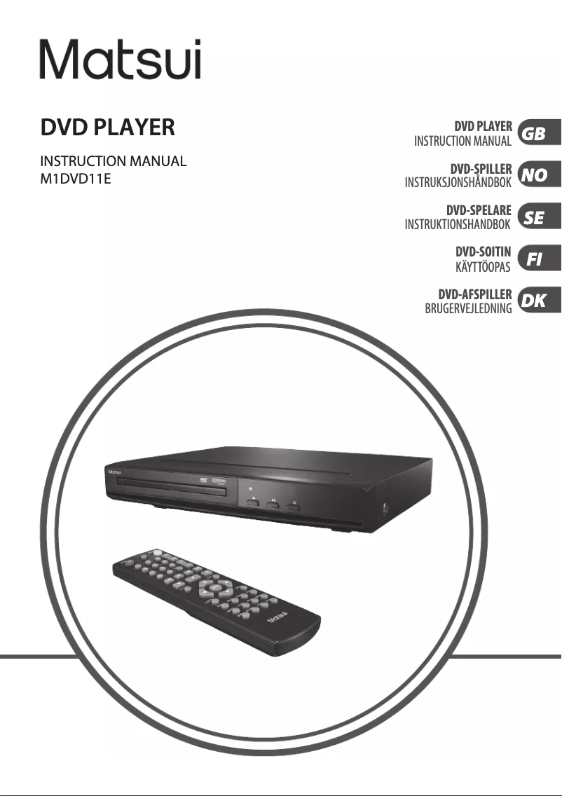 First page image of the manual for M1DVD11E