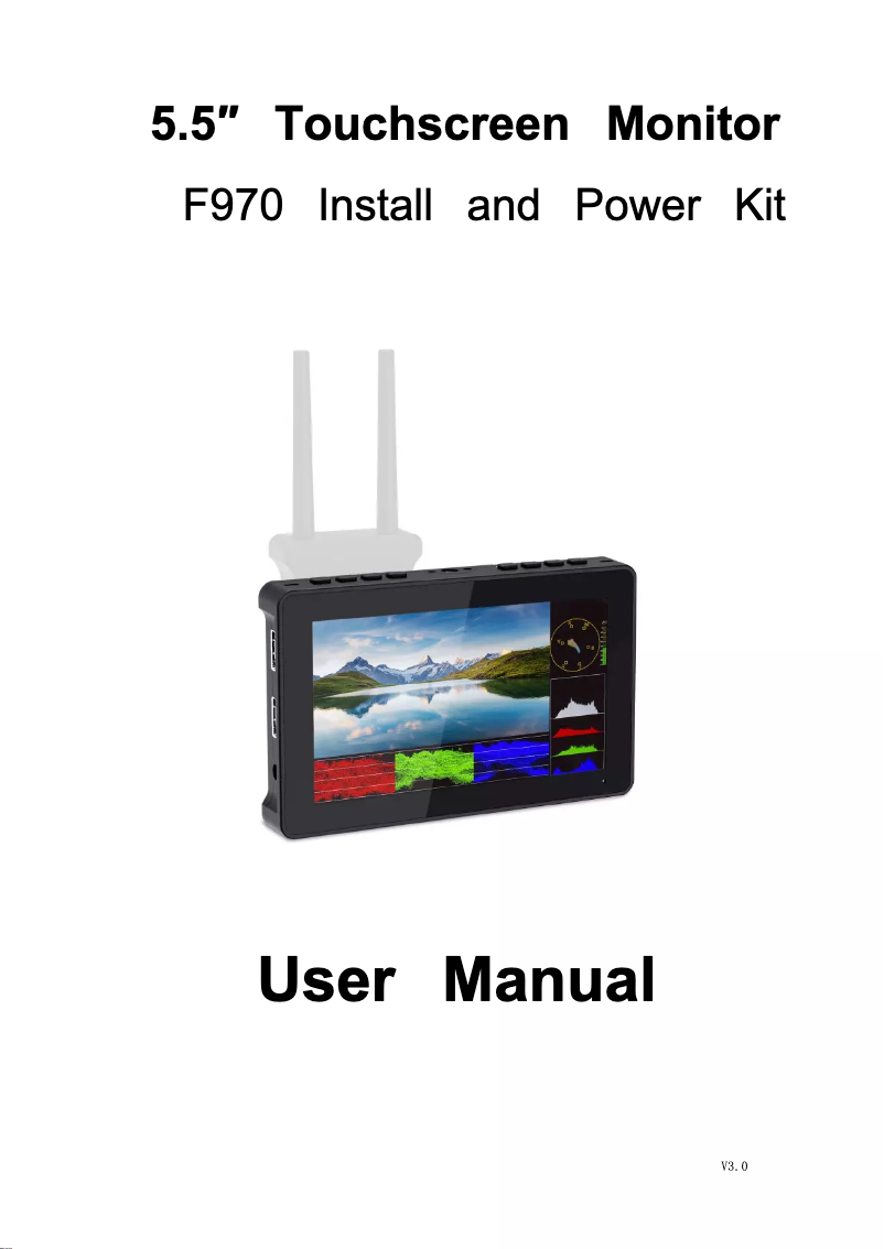 First page image of the manual for F5 Pro