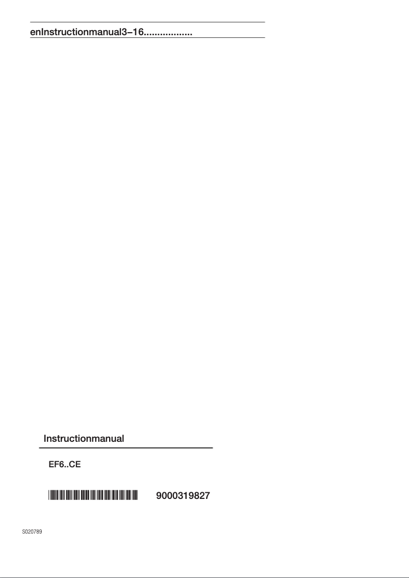 First page image of the manual for EF645CE11