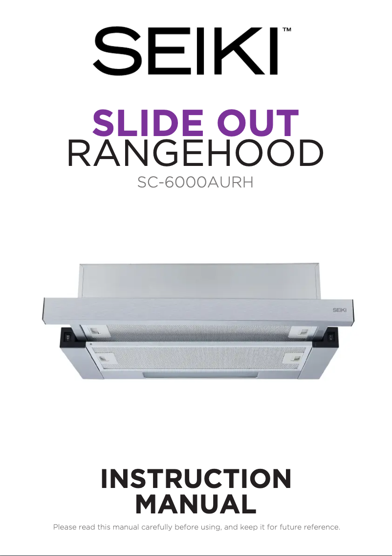 First page image of the manual for SC-6000AURH