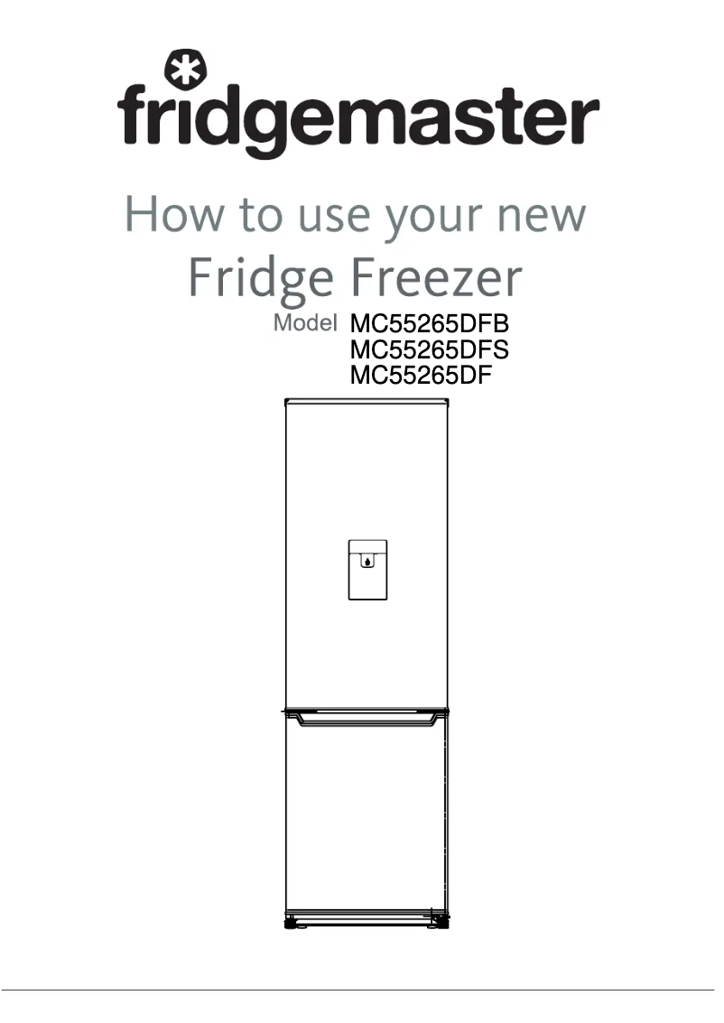 Page 1 of the manual User Manual Fridgemaster MC55265DFB