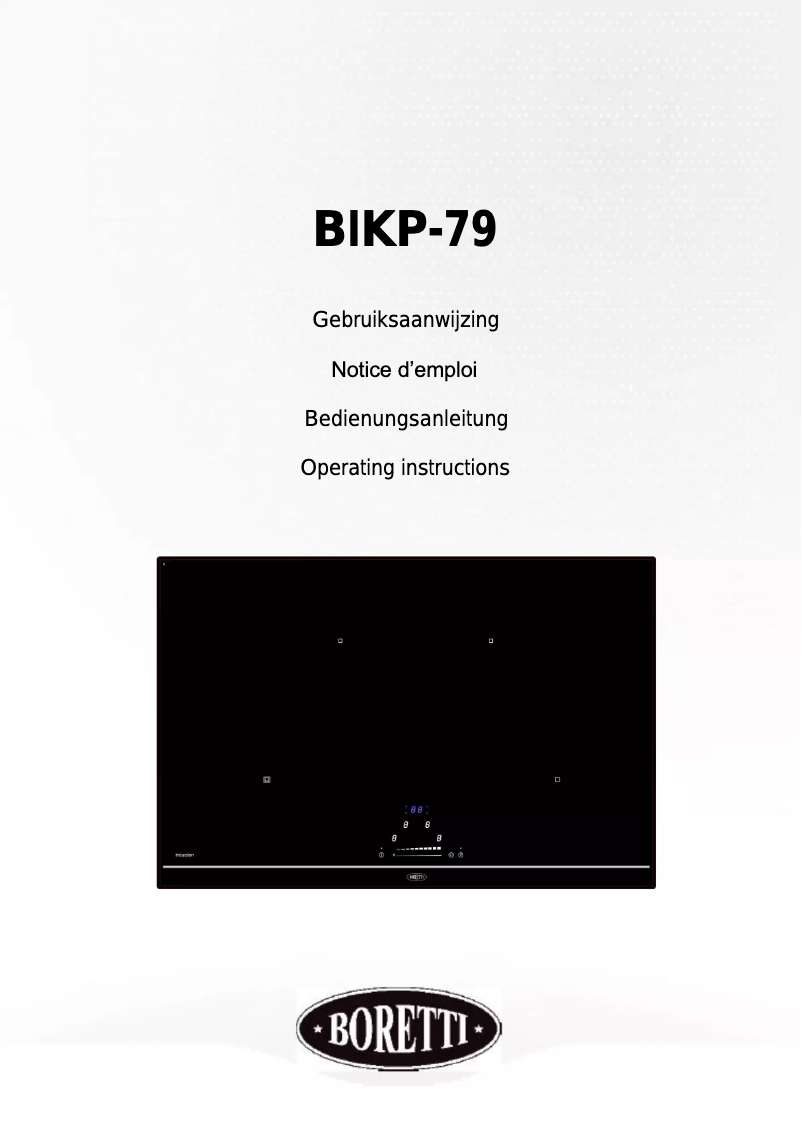 First page image of the manual for BIKP-79