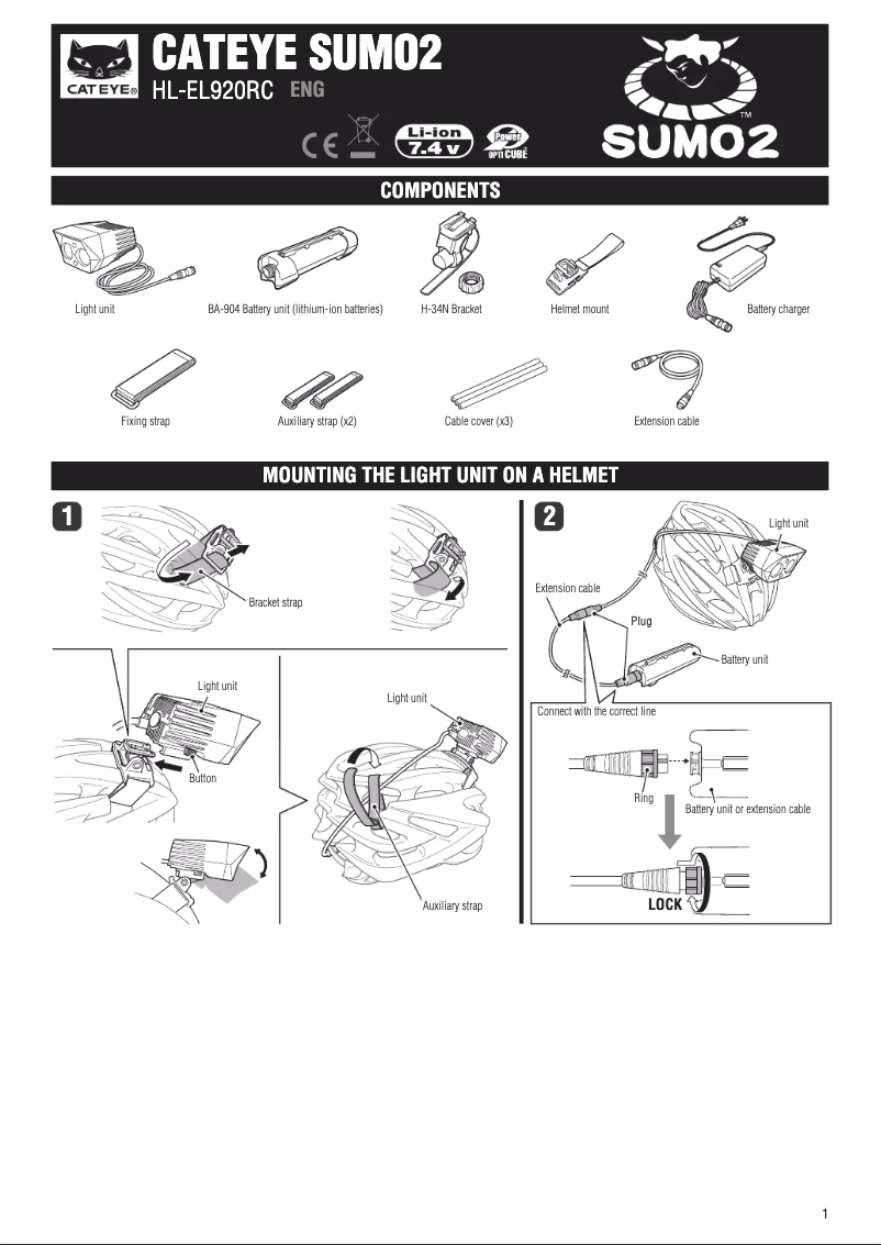 First page image of the manual for Sumo 2