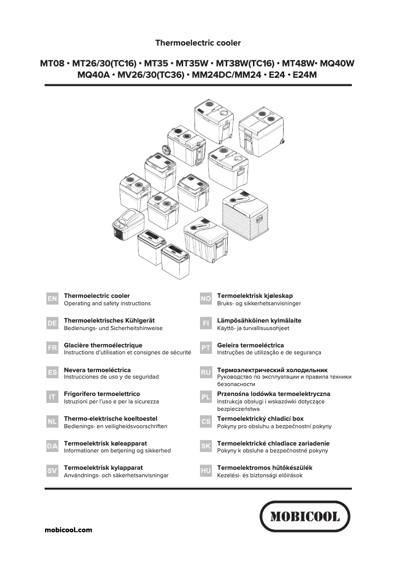 Page 1 of the manual User Manual Mobicool MT48W