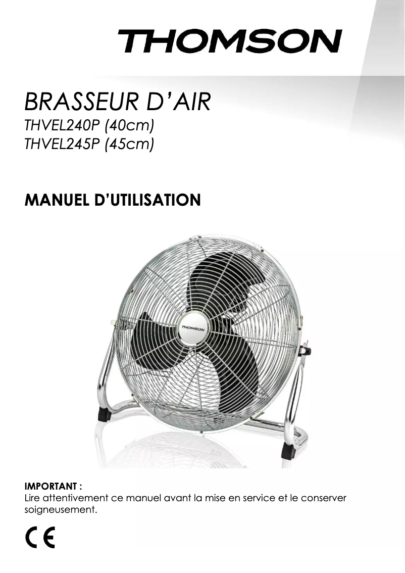 Image de la première page du manuel de l'appareil THVEL230P