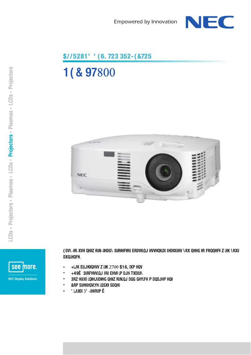 First page image of the manual for VT800