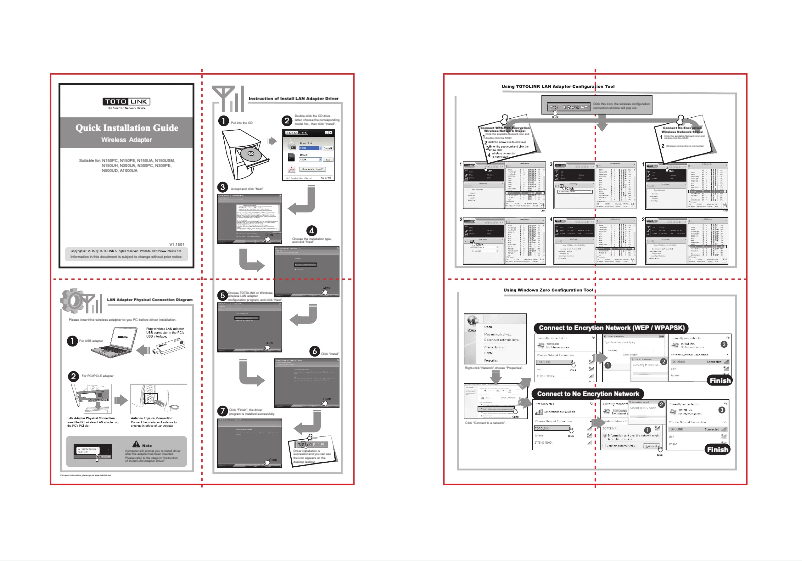 First page image of the manual for N150UA