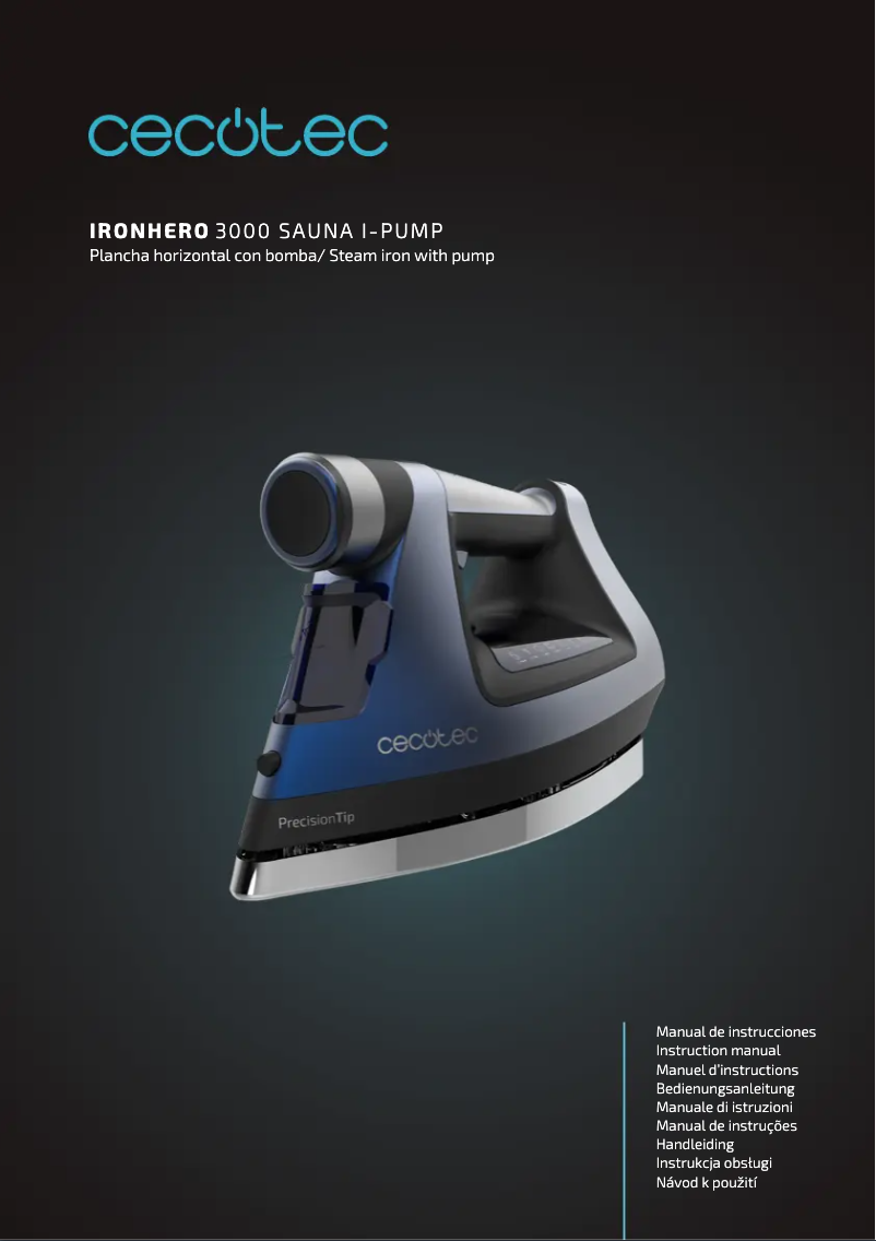 First page image of the manual for IronHero 3000 Sauna i-Pump