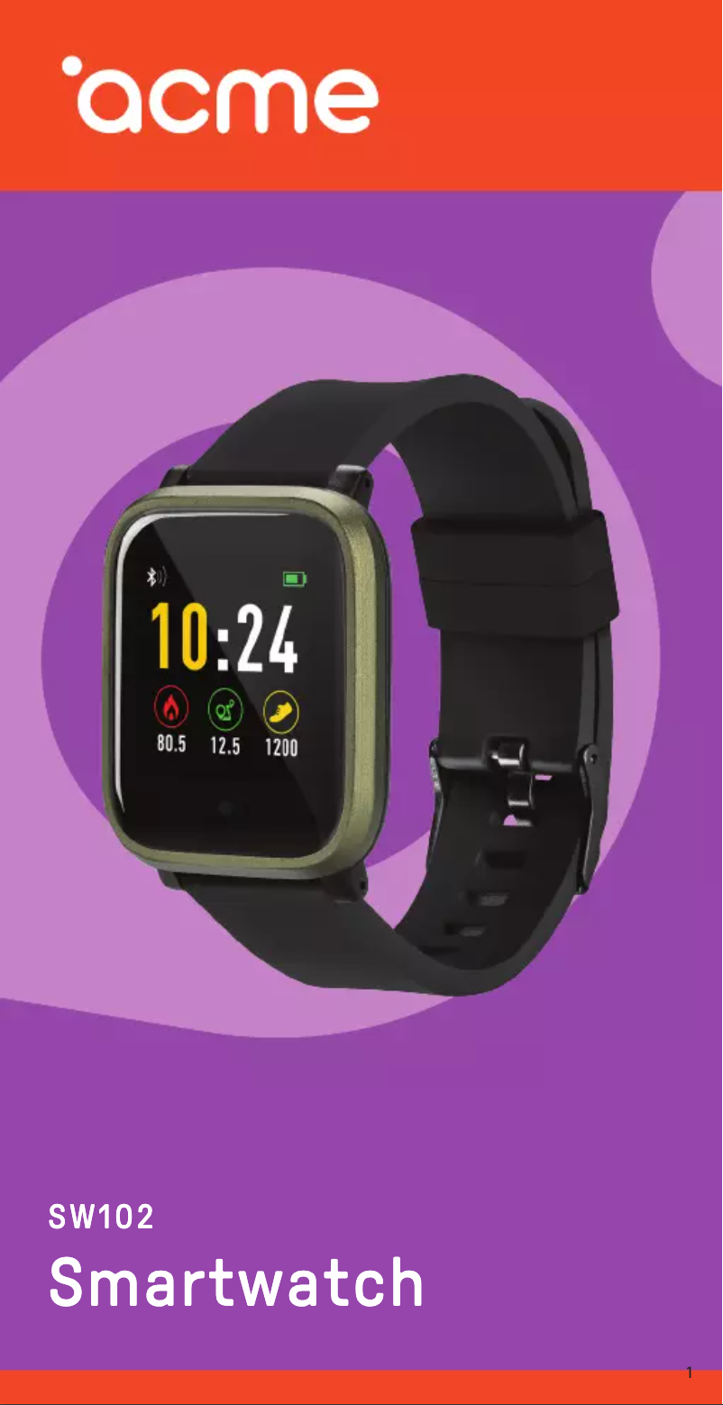 Image de la première page du manuel de l'appareil SW102