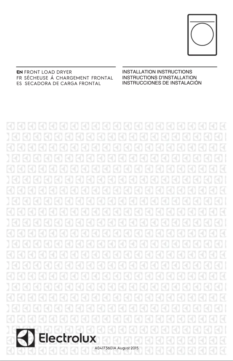 First page image of the manual for EFME417S